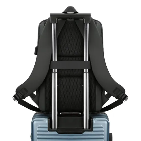 Mochila de Negocios para Hombre Gran Capacidad Expandible Impermeable Bolsa para Portátil Con Puerto USB Mochila de Viaje Oxford