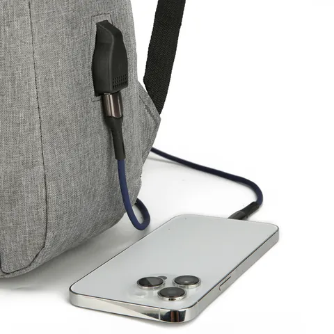 Mochila Para Portátil Impermeable Minimalista Con Puerto De Carga USB Tela Oxford Bolsa De Viaje De Negocios Para Hombre Mujer