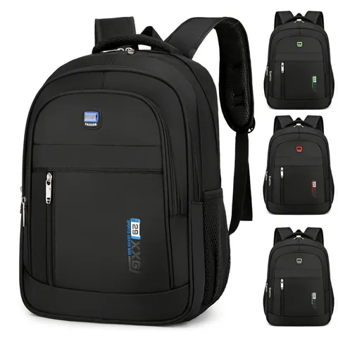 Large Capacity Men Travel Backpack Oxford Cloth Waterproof Business Laptop Bag Stylish Casual Student Schoolbag Daypack