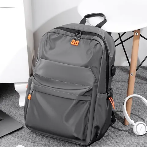 Sac à Dos pour Ordinateur Portable Décontracté Multifonctionnel Pour Hommes Femmes Grande Capacité Imperméable Tissu Oxford Avec Port USB
