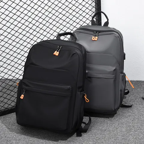 Mochila de Viaje Casual de Negocios para Hombre Mujer Oxford Impermeable Puerto de Carga USB Bolsa de Laptop 14 Pulgadas
