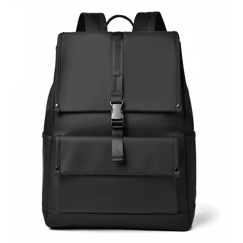Minimalist Waterproof Oxford Cloth Mens Backpack Flap Buckle Design Urban Business Commuter Travel Daypack Backpack