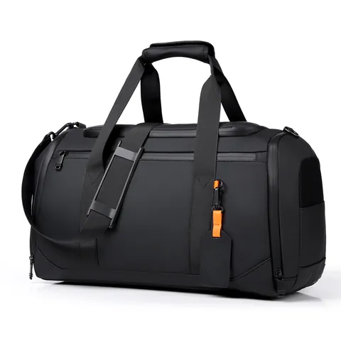 Bolsa de Viaje Oxford Gran Capacidad Hombre Mujer Separación Húmedo Seco Compartimento Zapatos Impermeable Fitness Duffel Bag