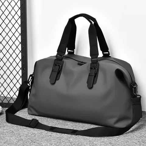Large Capacity Men Travel Bag Waterproof Oxford Cloth Duffle Bag With Dry Wet Separation Trolley Sleeve Gym Sports Handbag