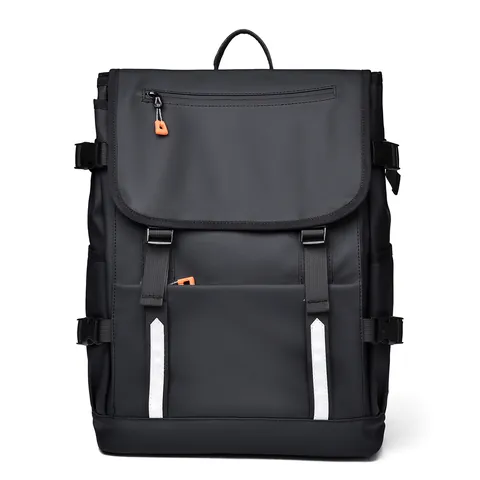 Large Capacity Laptop Backpack With Safety Reflective Strips Waterproof Nylon School Bag For Men Women Students Travel