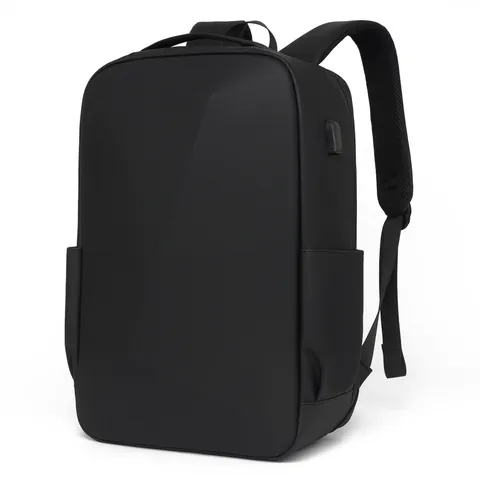 Sac à Dos pour Ordinateur Portable à Coque Rigide Géométrique 3D Homme Anti Vol Sac de Voyage Affaires Avec Port de Charge USB