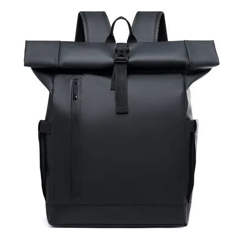 Roll-top Laptop Backpack Large Capacity Waterproof Oxford Fabric Business Travel Bag For Men Women Hiking Outdoor School Bookbag