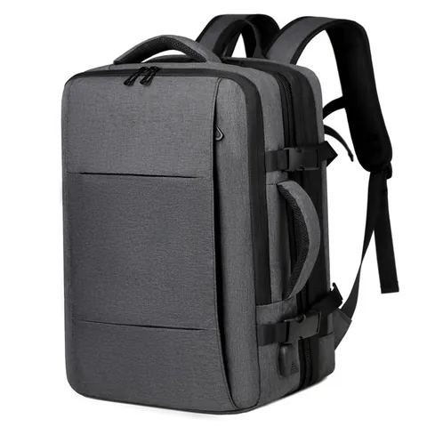 Zaino da Viaggio Espandibile Business da Uomo Impermeabile Grande Capacità Borsa per Laptop Con Porta USB Separazione Secco Umido