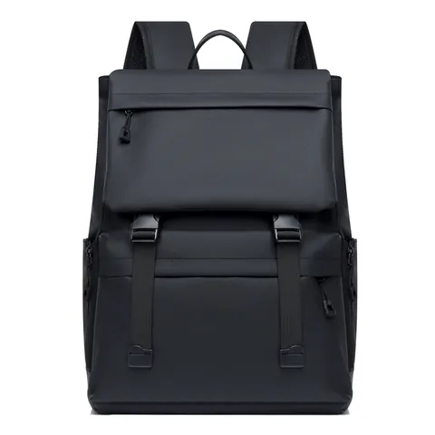 Mochila para Hombre Gran Capacidad Impermeable PU Suave Bolso para Portátil Viaje Con Funda Trolley Mochila Negocios Casual