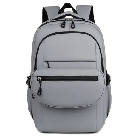 Zaino per Laptop in Pelle PU Impermeabile Grande Capacità Borsa da Scuola per Studenti Urban Casual Zaino da Viaggio Uomo Donna