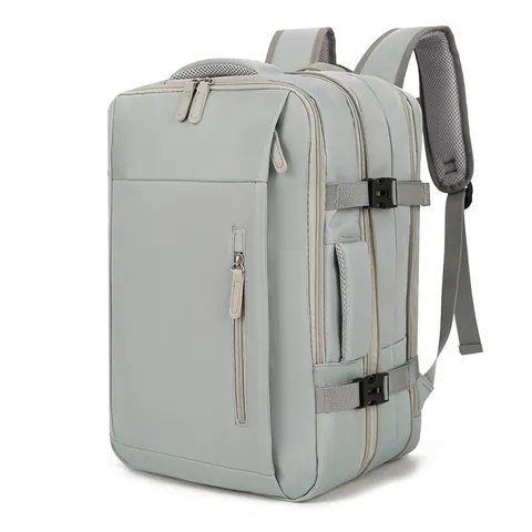 Mochila de Viaje Expandible de Gran Capacidad Bolso Para Laptop de Negocios Tela Oxford Impermeable Con Puerto USB