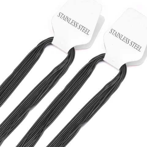 Minimalist 316L Stainless Steel Snake Bone Chain Necklace For Men Women Polished Fashion Jewelry Versatile Accessory Gift
