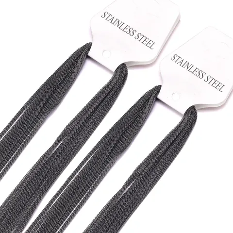 Minimalist 2mm 316L Stainless Steel Chain Necklace For Women Gold Silver Plated Antiallergic DIY Jewelry Making Accessory
