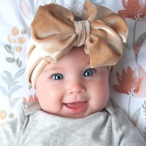 Baby Bow Headband Soft Velvet Hair Band Large Bowknot Head Wraps For Infant Toddler Girls Photography Props Hair Accessories