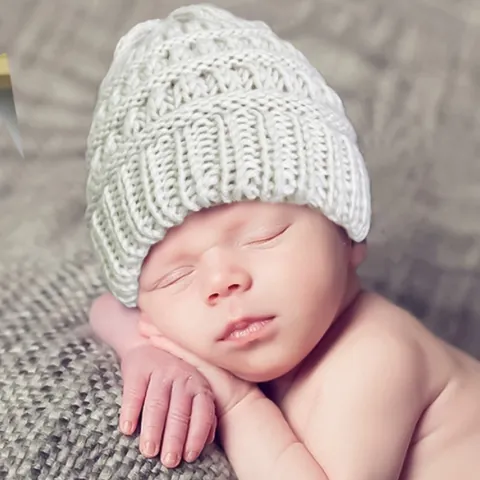 Children's Knitted Beanie Hat Winter Warm Acrylic Wool Blend Solid Color Pullover Cap For Baby Boys Girls Infant Kids
