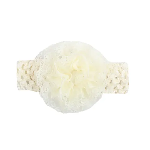 Diadema de Flores de Encaje para Bebé Elástica Accesorio para el Cabello para Recién Nacido Estilo Dulce Princesa Poliéster