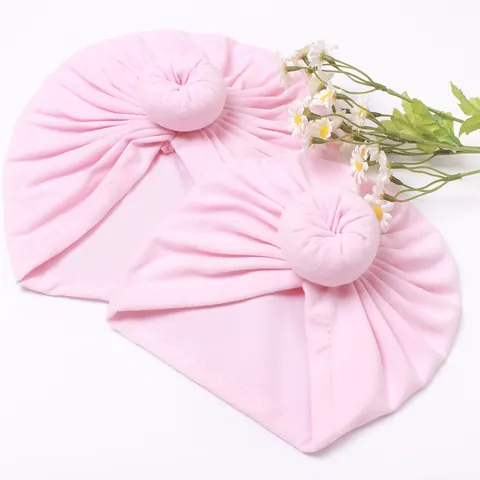 Eltern Und Baby Turban Hut Donut Knoten Gestreifter Elastischer Polyester Beanie Für Damen Und Kleinkinder Mode