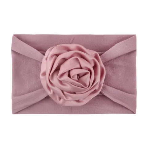 Baby Girls Large Flower Headband Soft Nylon Elastic Wide Turban Headwrap For Newborn Infant Toddler Photography Hair Accessories