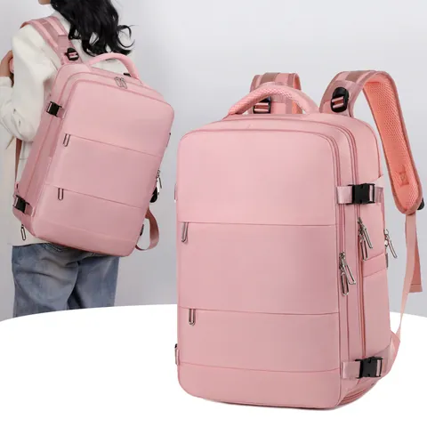 Large Capacity Oxford Cloth Travel Backpack For Women Waterproof Multi-Compartment Laptop Bag For 15 Inch Business School