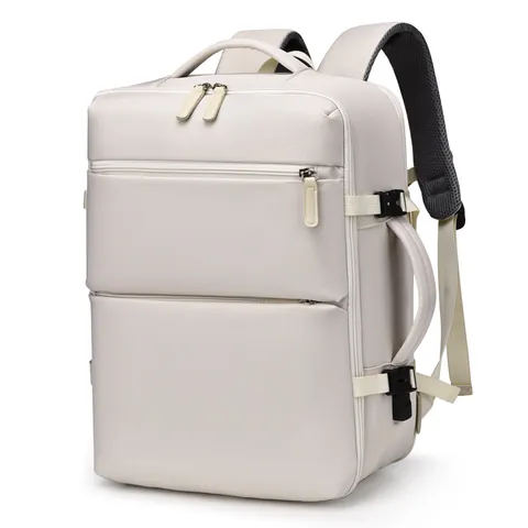 Large Capacity Travel Backpack For Men Women With Independent Shoe Compartment USB Charging Port Expandable Laptop Bag
