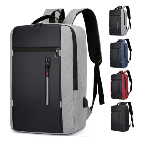 Zaino Porta PC Business Con Porta Di Ricarica USB Tessuto Oxford Impermeabile Grande Capacità Borsa Per Scuola Viaggio Unisex