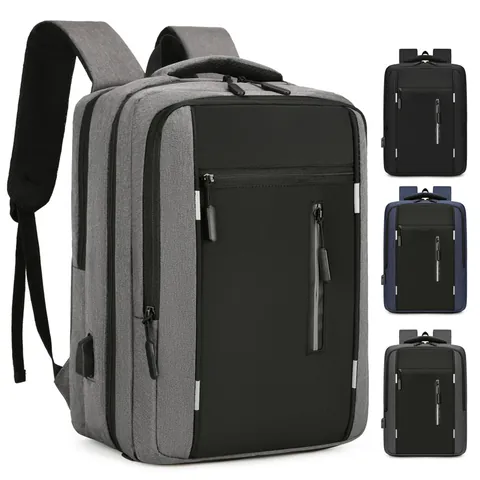 Große Kapazität Business Laptop Rucksack Mit USB Ladeanschluss Wasserdicht Nylon Reise Rucksack Für Damen Herren Schule Büro Tasche