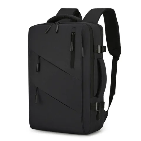 Zaino per Laptop Business a Grande Capacità Impermeabile in Tessuto Oxford Borsa da Viaggio Con Porta di Ricarica USB da Uomo