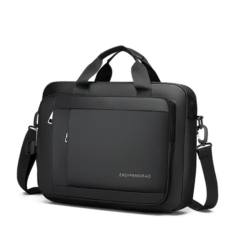 Maletín para Hombre Bolsa de Computadora Impermeable 14 Pulgadas Funda para Notebook Bolso de Hombro Viaje Negocios