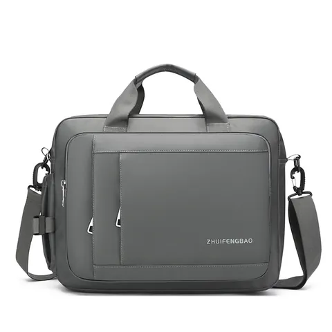 Maletín para Hombre Bolsa de Computadora Impermeable 14 Pulgadas Funda para Notebook Bolso de Hombro Viaje Negocios