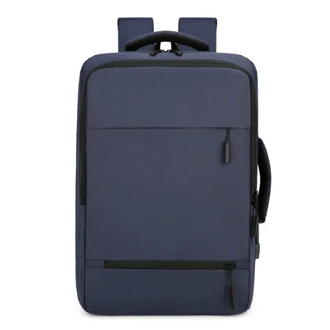 Zaino da Uomo Business Grande Capacità Borsa per Laptop Impermeabile Tessuto Oxford Minimalista Porta USB Zaino da Viaggio