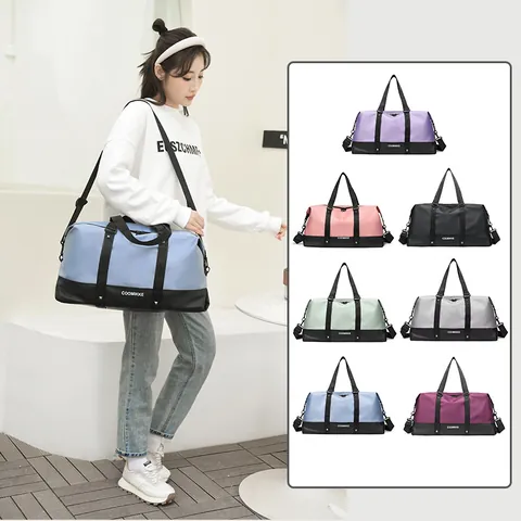 Large Capacity Multi Functional Travel Bag Waterproof Oxford Fitness Gym Bag With Wet Dry Separation For Women Men