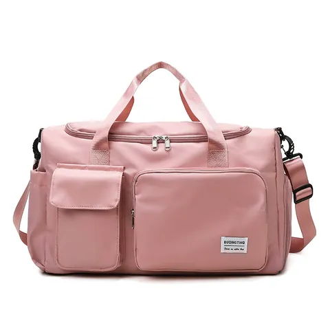 Bolsa de Viaje de Gran Capacidad Bolsa de Deporte Tela Oxford Impermeable Bolsa de Fin de Semana Con Compartimento para Zapatos Independiente Separación Seco Húmedo
