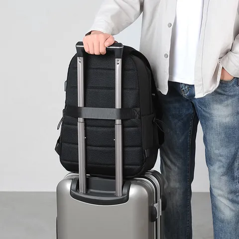 Große Kapazität Laptop Rucksack Wasserdicht Nylon Student Schultasche Mit USB Ladeanschluss Herren Damen Business Tasche
