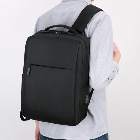 Zakelijke Laptop Rugzak Waterdicht Oxford Doek USB Oplaadpoort Woon-werkverkeer Reizen Schooltas Heren Dames Grote Capaciteit