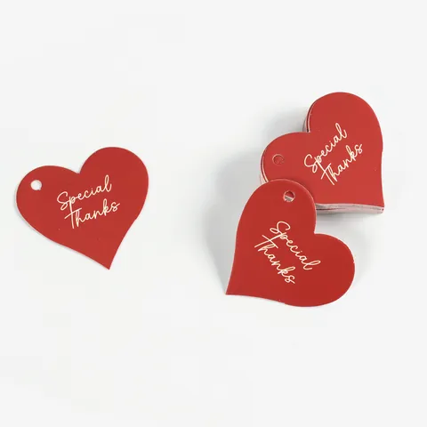 Rote Herzförmige Geschenkanhänger Aus Karton Mit Special Thanks Aufdruck Für Hochzeit Party Geschenkverpackung Deko Etiketten