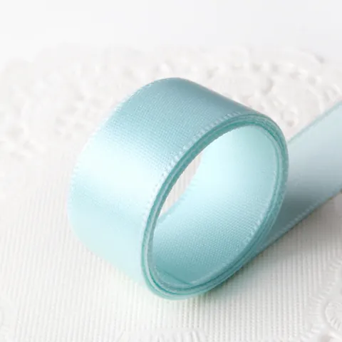Rotolo di Nastro di Raso Blu Cielo per Confezioni Regalo Decorazione Festa di Nozze Artigianato Fai da Te Nastro in Poliestere