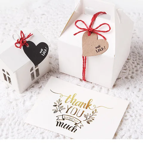 Etiquetas de Regalo Minimalistas Redondas de Corazón Diseño OOH LALA DIY Tarjetas Decorativas para Embalaje Boda Fiesta