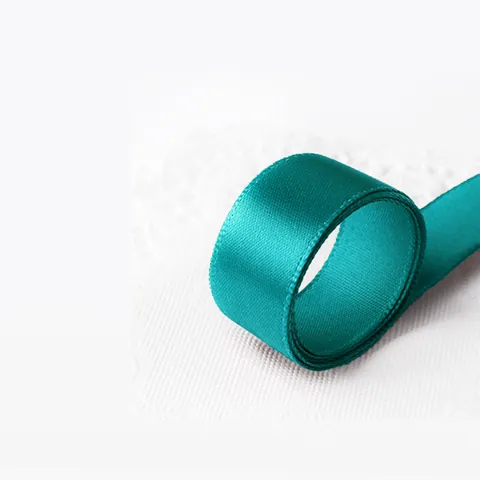 Dark Green Satin Ribbon For Gift Wrapping Bouquet Decoration Polyester Fabric Ribbon For Wedding Birthday Party DIY Crafts