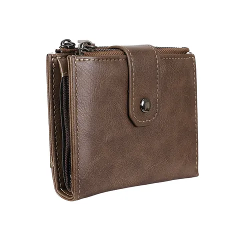 Vintage RFID Blockierung Herren PU Leder Brieftasche Mit Reißverschluss Mehrere Kartenfächer Bifold Geldbeutel Für Business Alltag