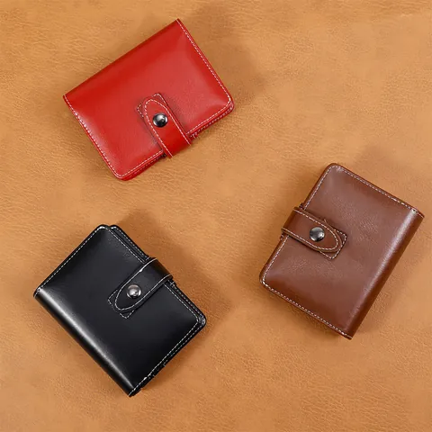 A7 Loose Leaf Handbook PU Leather Mini Wallet For Women Stylish Multi-functional Journal Binder Notebook Cover Shell