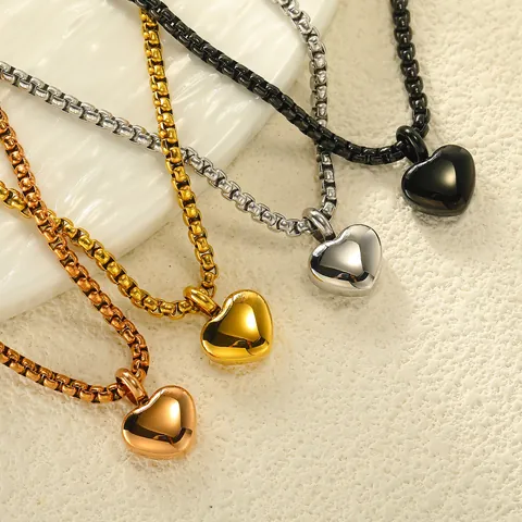 Stainless Steel Heart Urn Necklace Memorial Cremation Jewelry For Ashes Keepsake Perfume Bottle Pendant High Polished Gift