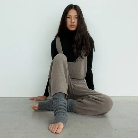 Women Wool Blend Stirrup Leg Warmers Autumn Winter Warm Slouch Socks Ribbed Knit Footless Long Legwarmers Y2K Style