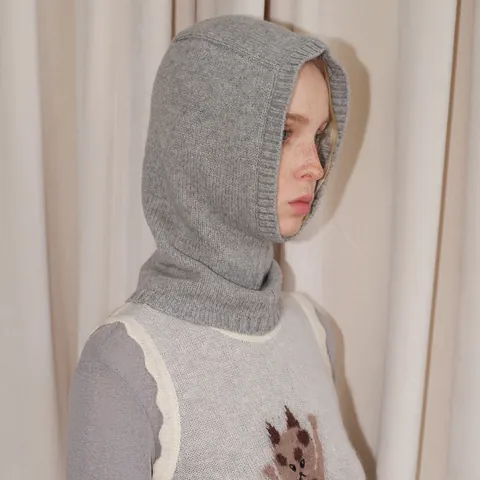 100% Wolle Balaclava Wintermütze Für Herren Damen Gestrickt Halswärmer Winddicht Einfarbig Outdoor Thermische Beanie Mütze