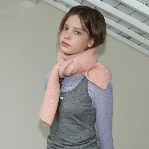 Weicher Winter Wolle Strickschal Für Damen Warmer Einfarbiger Langer Halsschutz Grober Muffler Koreanischer Stil Schal Accessoires