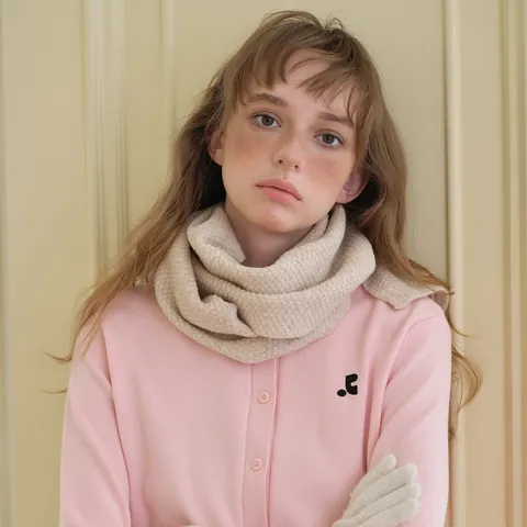 Écharpe en Pure Laine Hiver Chaude Écharpe Tricotée Couleur Unie Minimaliste Tour de Cou pour Hommes Femmes Accessoire d'Hiver Classique Écharpe