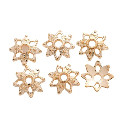 Retro Zinc Alloy Star Bead Caps Spacer Beads For DIY Jewelry Making Antique Bronze Silver Gold KC Gold Accessories
