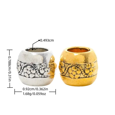Vintage Legierung Großlochperlen Für DIY Armband Halskette Herstellung Antik Gold Silber Europäischer Stil Lose Distanzperlen Schmuckzubehör