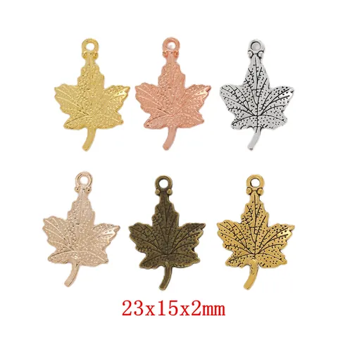 Vintage Alloy Maple Leaf Charms For DIY Jewelry Making Necklaces Bracelets Retro Botanical Leaf Pendants Findings