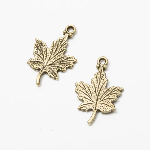 Vintage Alloy Maple Leaf Charms For DIY Jewelry Making Necklaces Bracelets Retro Botanical Leaf Pendants Findings
