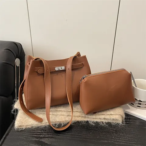 Minimalistische PU Leder Kleine Vierkante Handtas voor Vrouwen Vintage Schoudertas Crossbody Tas Met Binnenzak Dagelijks